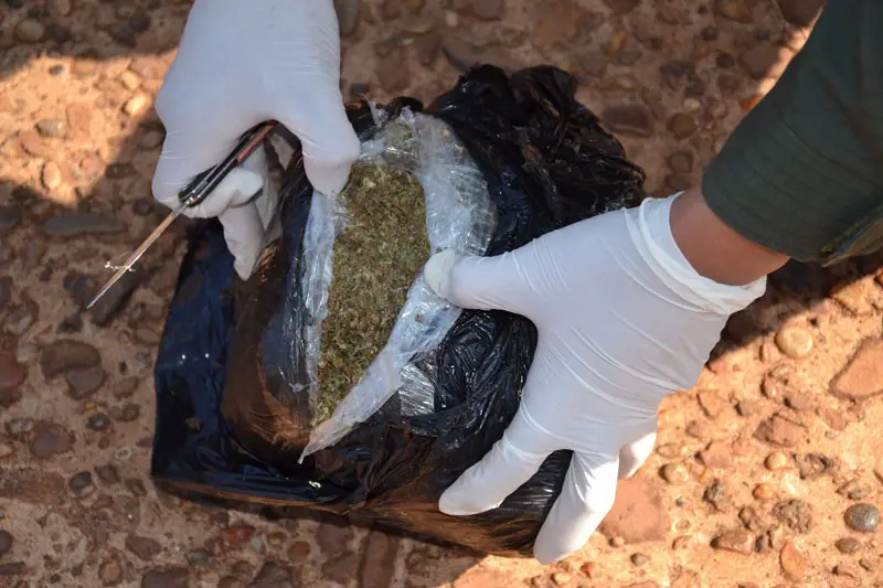عينة من المواد المهربة
