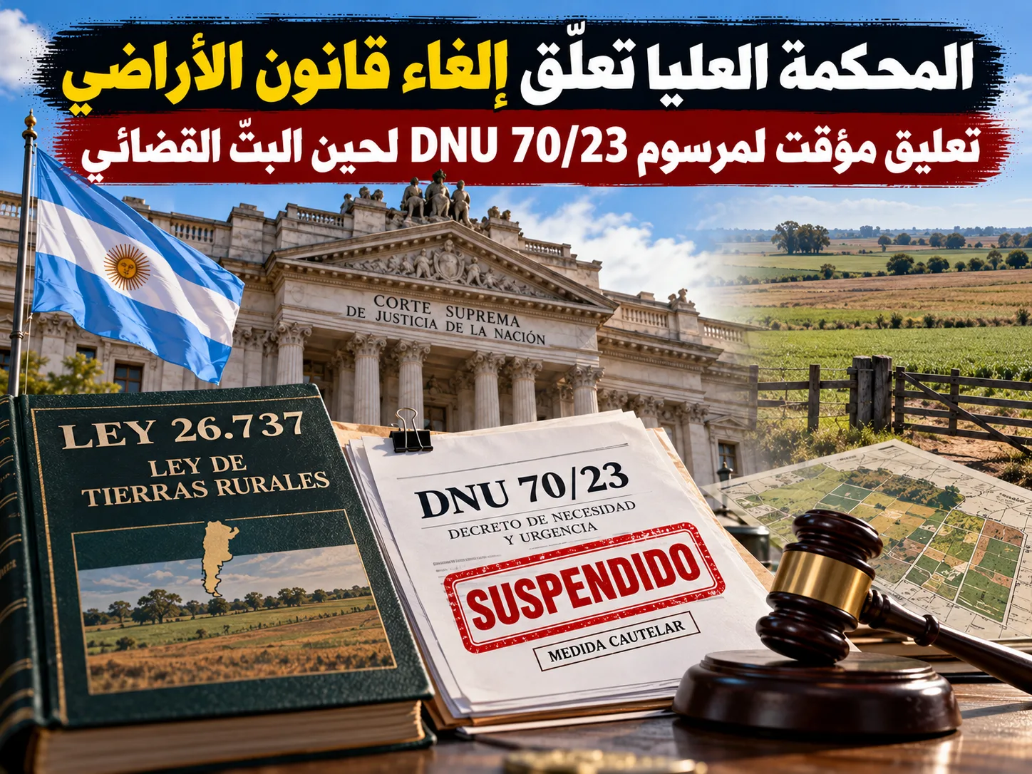 محكمة العدل العليا تعلّق إلغاء قانون الأراضي