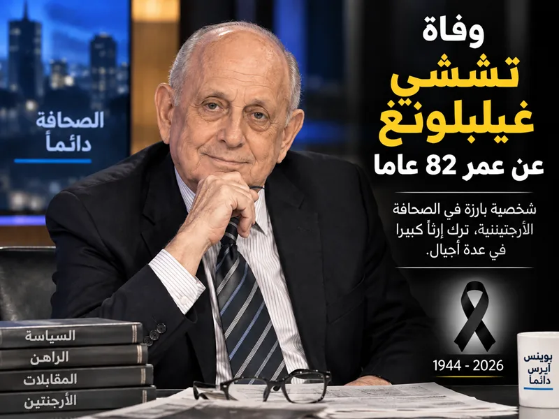 وفاة الصحفي الأرجنتيني تشيتشي غيلبلونغ عن 82 عاماً
