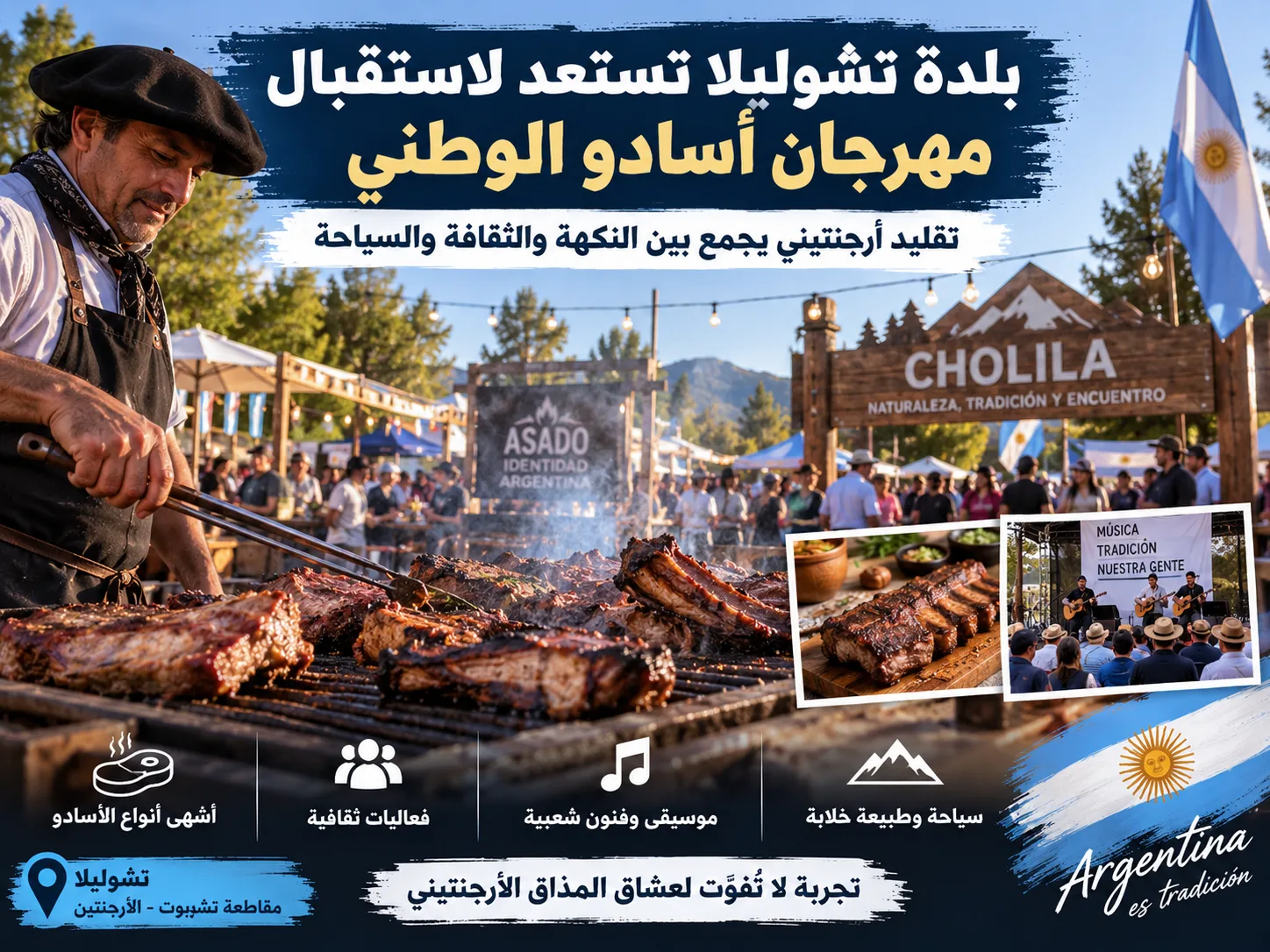 بلدة تشوليلا تستعد لاستقبال مهرجان أسادو الوطني