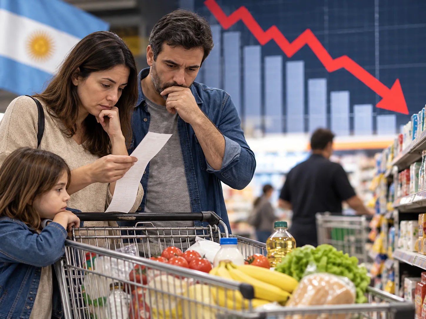 استهلاك الأسر الأرجنتينية يتراجع 1.1% خلال أغسطس