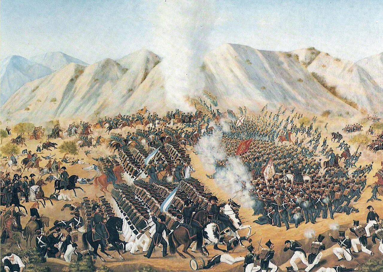 معركة تشاكابوكو، 12 فبراير 1817، بريشة خوسيه توماس فاندورس (1852)