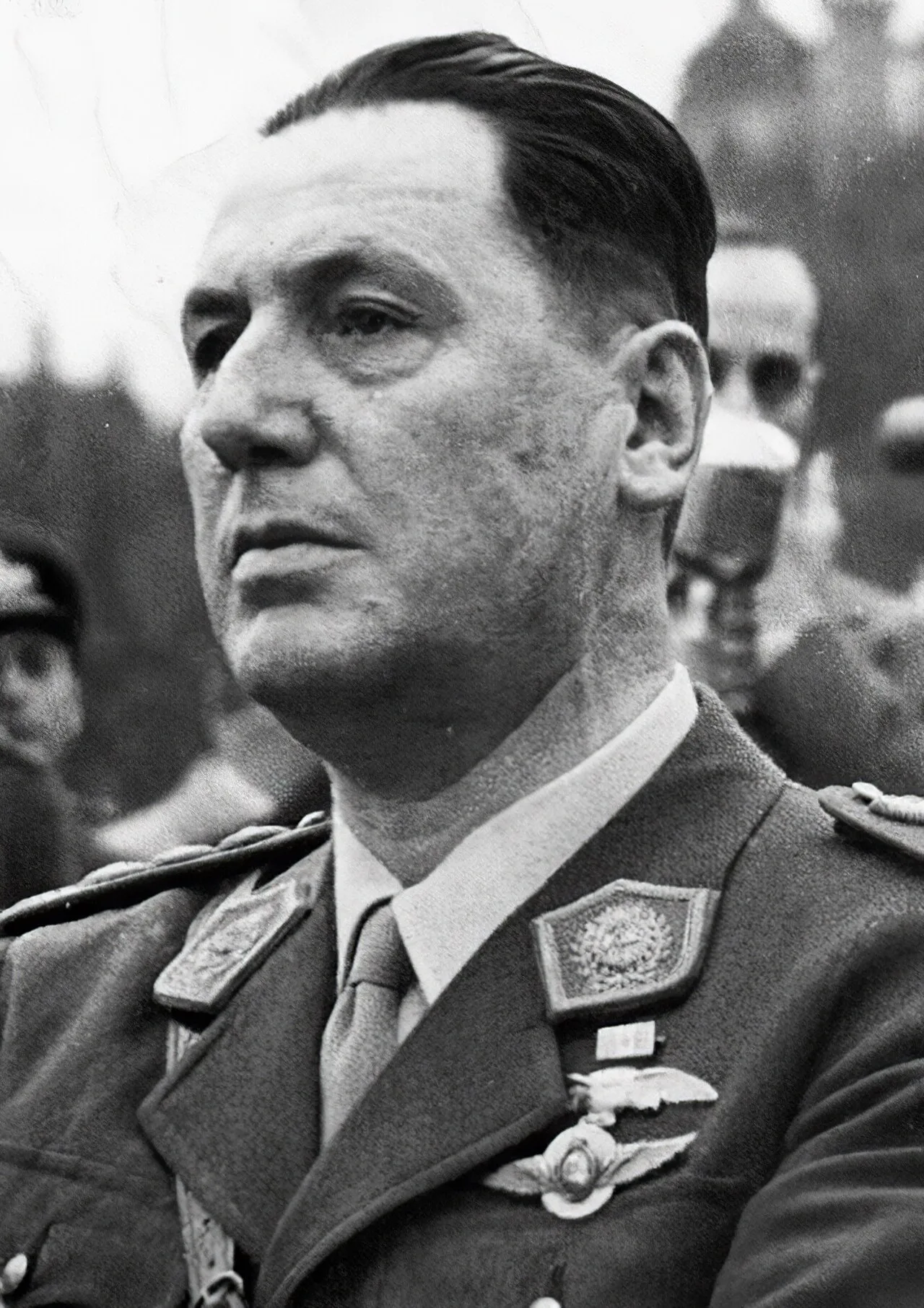 خوان دومينغو بيرون يلقي خطابًا في نحو عام 1946